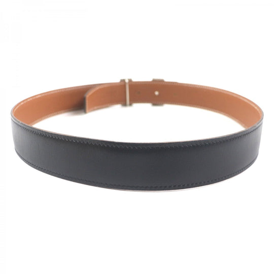 HERMES belt Main: Box calf, Main: Togo, Part: SV925 Black brown mens Used Authentic