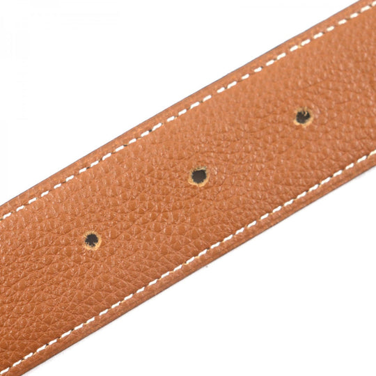 HERMES belt Main: Box calf, Main: Togo, Part: SV925 Black brown mens Used Authentic