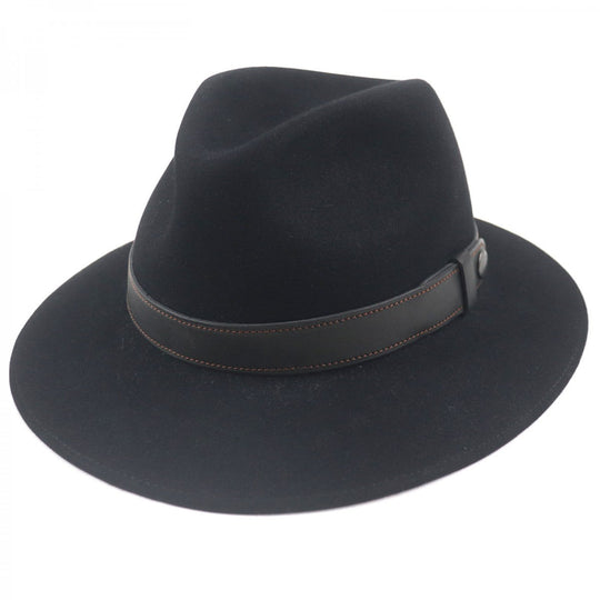 HERMES hat Main: 100% Lapin, Leather parts: Leather black mens Used Authentic