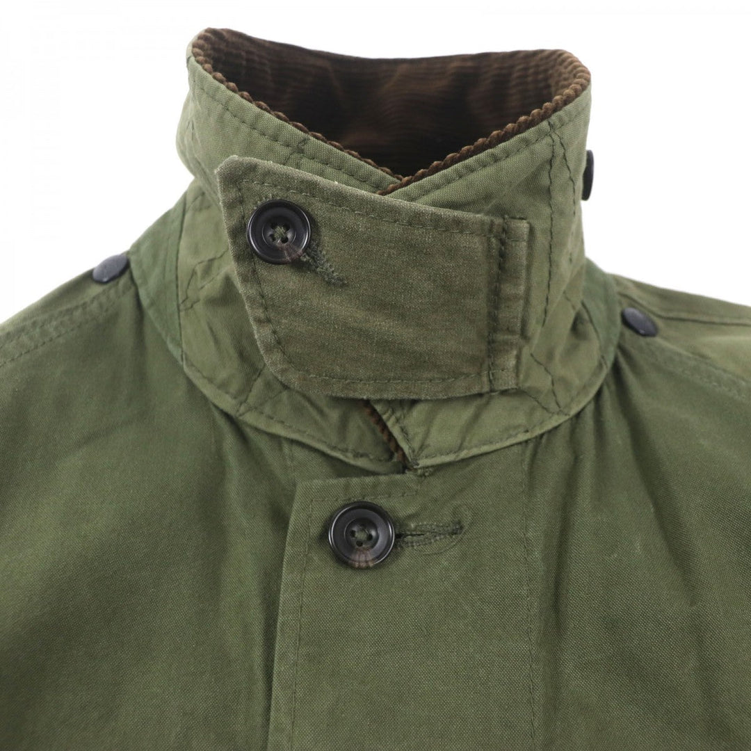Rebuild by Needles Mod coat Main: 100% cotton, Part: 100% cotton khaki ARMY TENT BAL COLLAR COAT mens XS Used Authentic