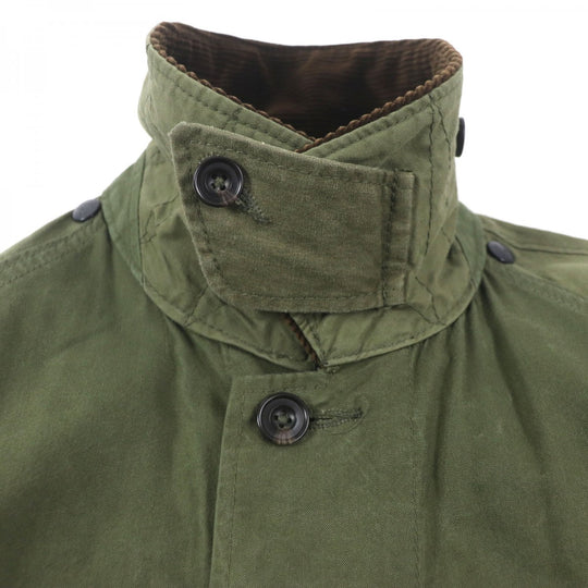 Rebuild by Needles Mod coat Main: 100% cotton, Part: 100% cotton khaki ARMY TENT BAL COLLAR COAT mens XS Used Authentic