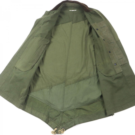Rebuild by Needles Mod coat Main: 100% cotton, Part: 100% cotton khaki ARMY TENT BAL COLLAR COAT mens XS Used Authentic