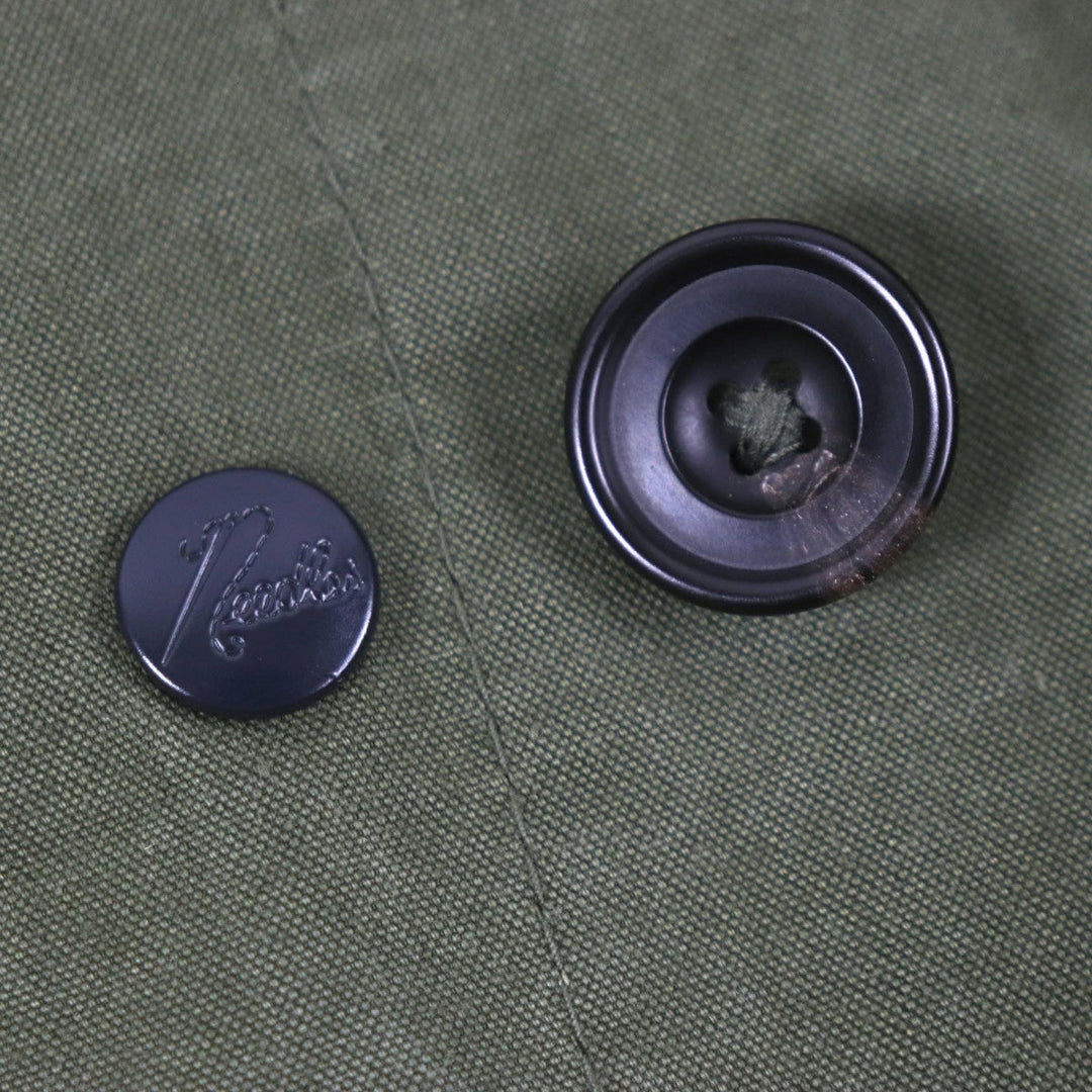 Rebuild by Needles Mod coat Main: 100% cotton, Part: 100% cotton khaki ARMY TENT BAL COLLAR COAT mens XS Used Authentic