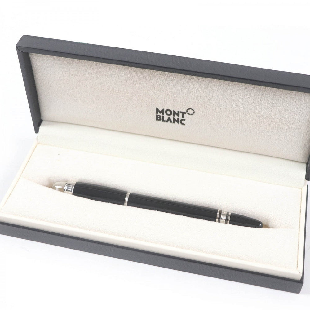 MONTBLANC Ballpoint pen Main: Precious resin Black Silver Starwalker mens Used Authentic