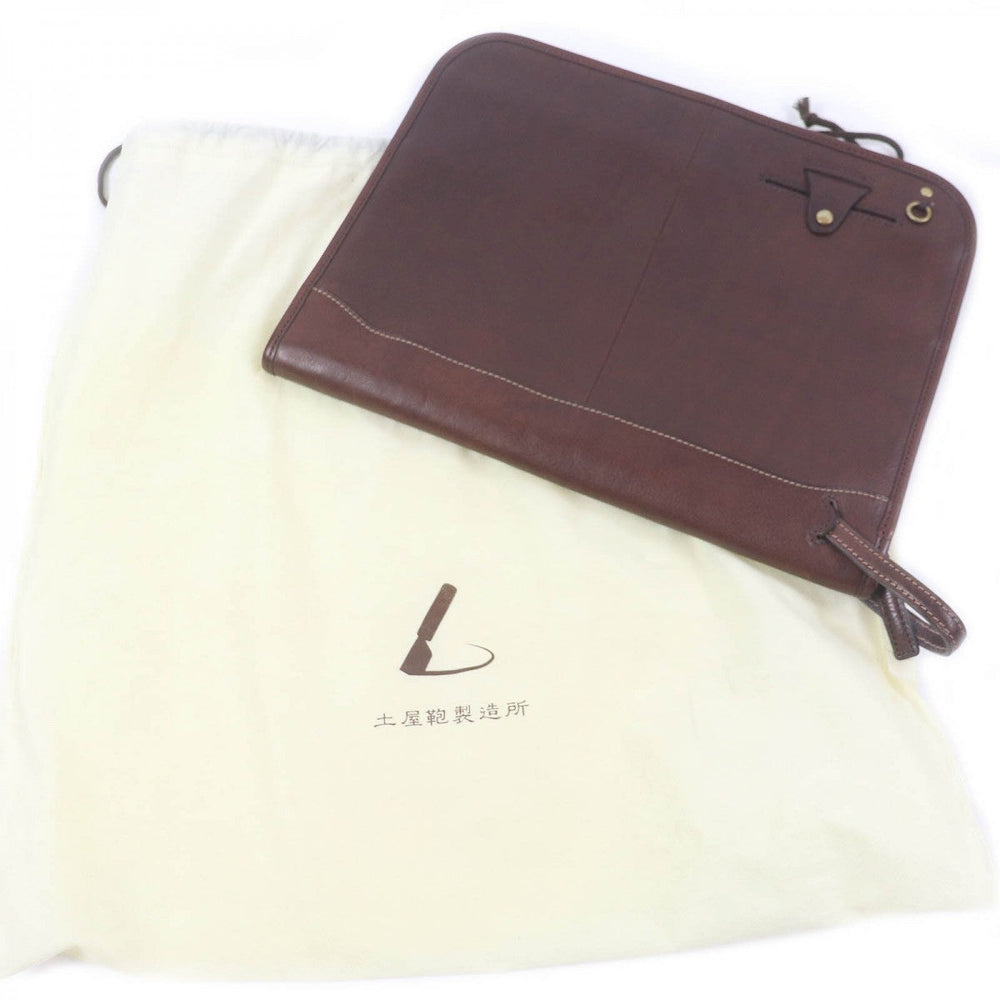 Tsuchiya bag Clutch bag leather Brown