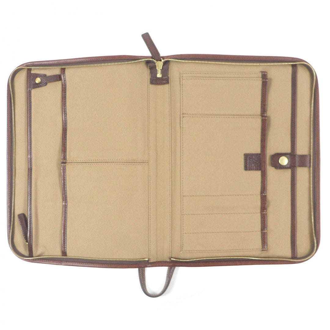 Tsuchiya bag Clutch bag leather Brown