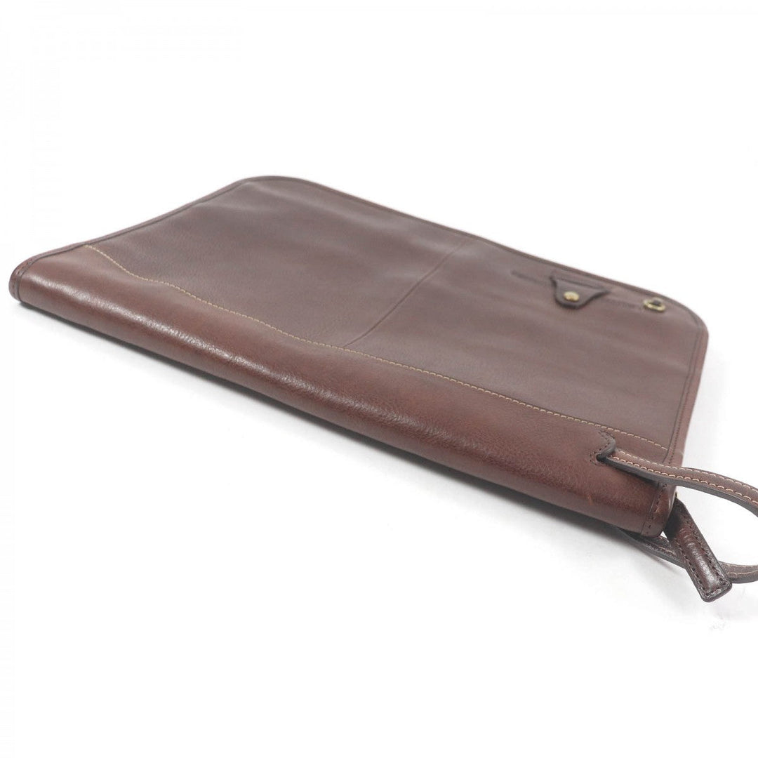 Tsuchiya bag Clutch bag leather Brown
