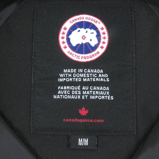 CANADA GOOSE Down jacket 3438JM Outer: 85% polyester, Outer: 15% cotton, Lining: 100% nylon, Part: 98% acrylic, Part: 2% polyester black JASPER Jasper mens M Used Authentic