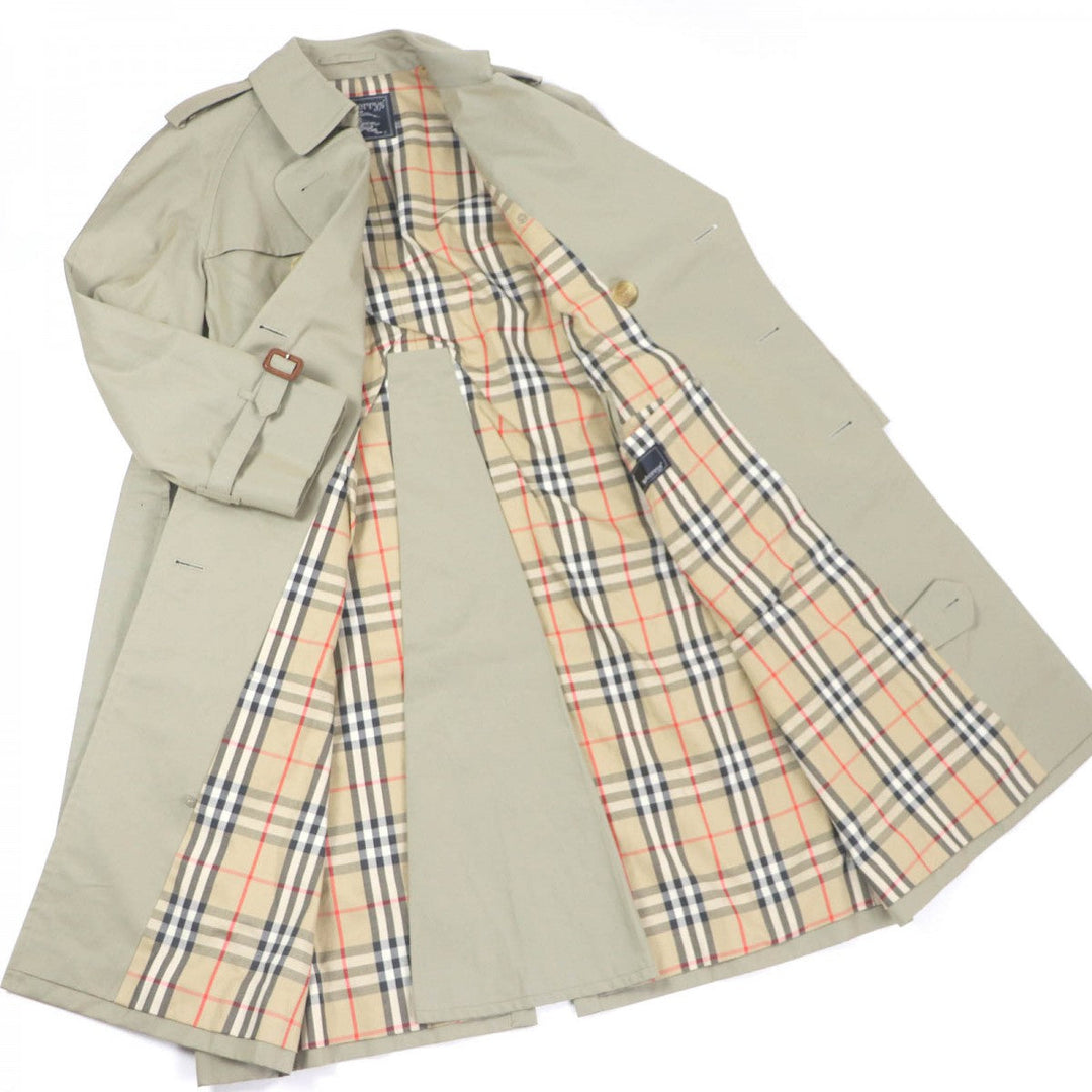 BURBERRY trench coat Outer: 100% cotton, Lining: cotton, Sleeve lining: polyester khaki mens Used Authentic