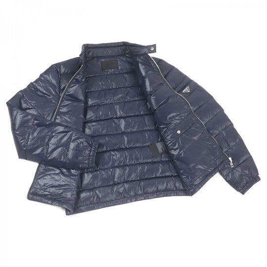PRADA Down jacket SGA506 Main: 100% polyamide (nylon), Filling: 90% down, Filling: 10% feather, Partially recycled polyester Navy mens 46 Used Authentic