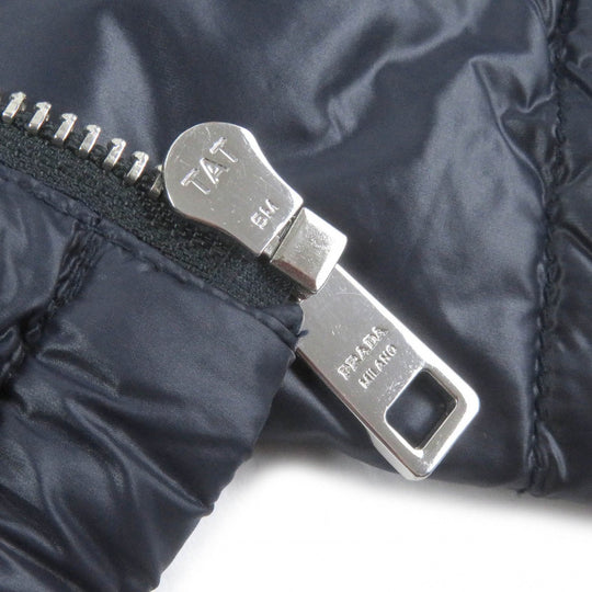 PRADA Down jacket SGA506 Main: 100% polyamide (nylon), Filling: 90% down, Filling: 10% feather, Partially recycled polyester Navy mens 46 Used Authentic