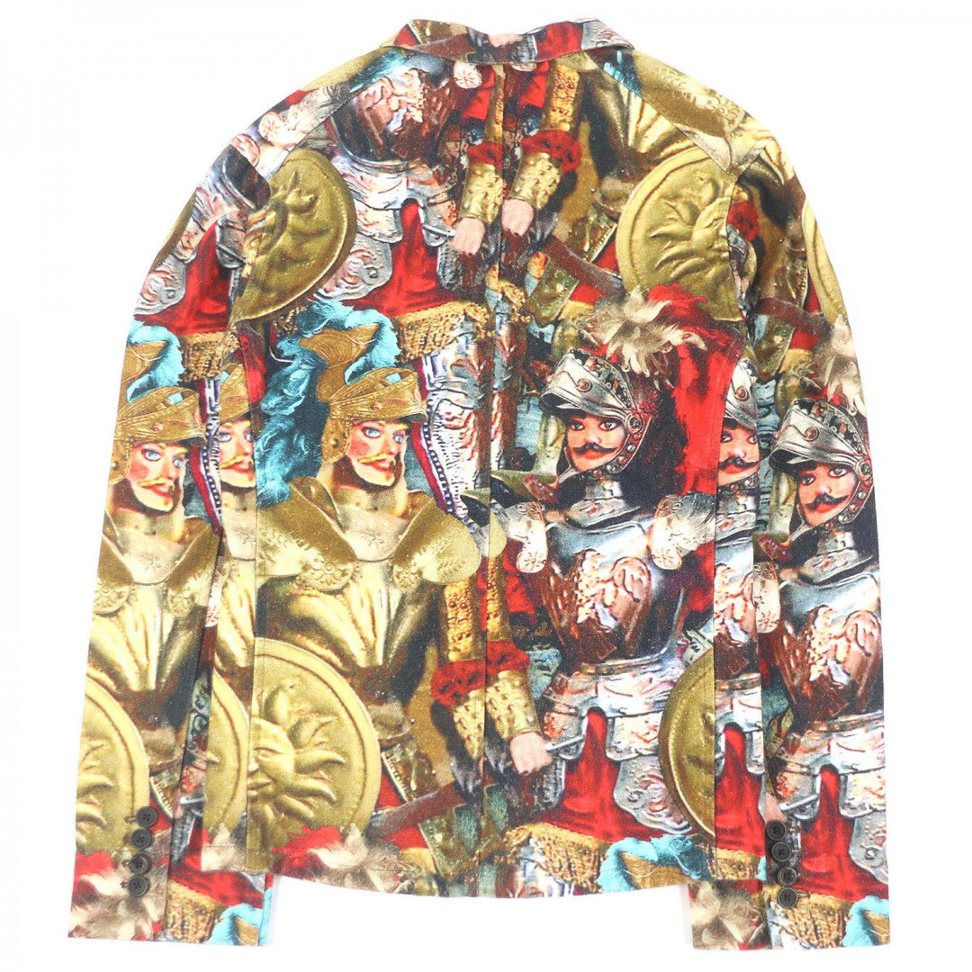 DOLCE&GABBANA tailored jacket Main: 56% linen, Main: 44% cotton multicolor mens 48 Used Authentic