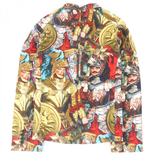 DOLCE&GABBANA tailored jacket Main: 56% linen, Main: 44% cotton multicolor mens 48 Used Authentic