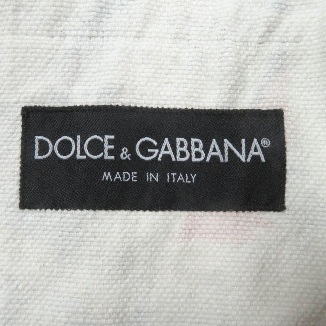 DOLCE&GABBANA tailored jacket Main: 56% linen, Main: 44% cotton multicolor mens 48 Used Authentic