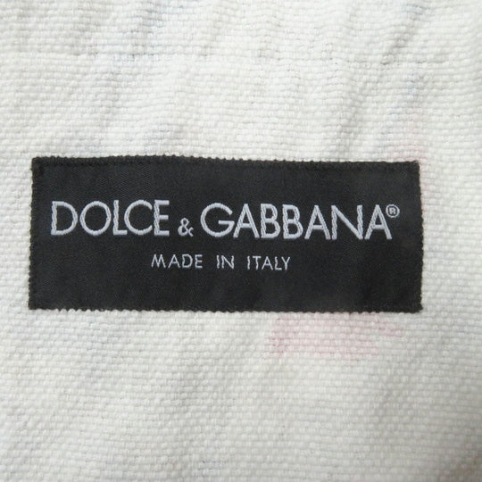 DOLCE&GABBANA tailored jacket Main: 56% linen, Main: 44% cotton multicolor mens 48 Used Authentic