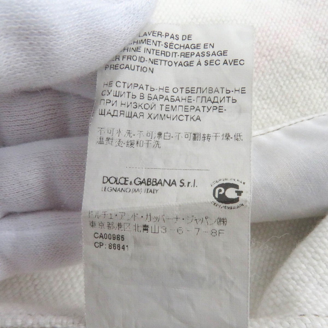 DOLCE&GABBANA tailored jacket Main: 56% linen, Main: 44% cotton multicolor mens 48 Used Authentic