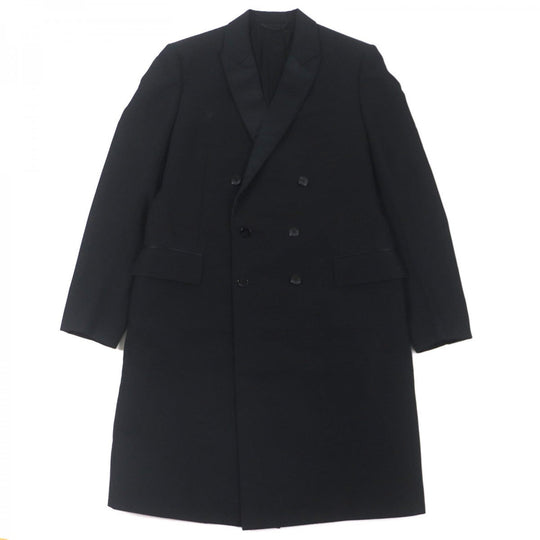 LOUIS VUITTON coat HQFC1E Outer: 100% wool, Lining: 38% acetate, Lining: 35% rayon, Lining: 18% cupra, Lining: 9% cotton black mens 50 Used Authentic