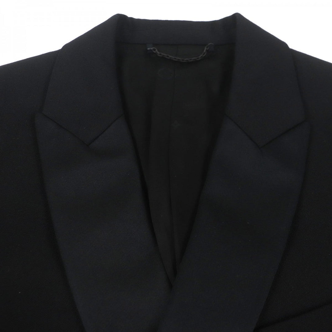 LOUIS VUITTON coat HQFC1E Outer: 100% wool, Lining: 38% acetate, Lining: 35% rayon, Lining: 18% cupra, Lining: 9% cotton black mens 50 Used Authentic