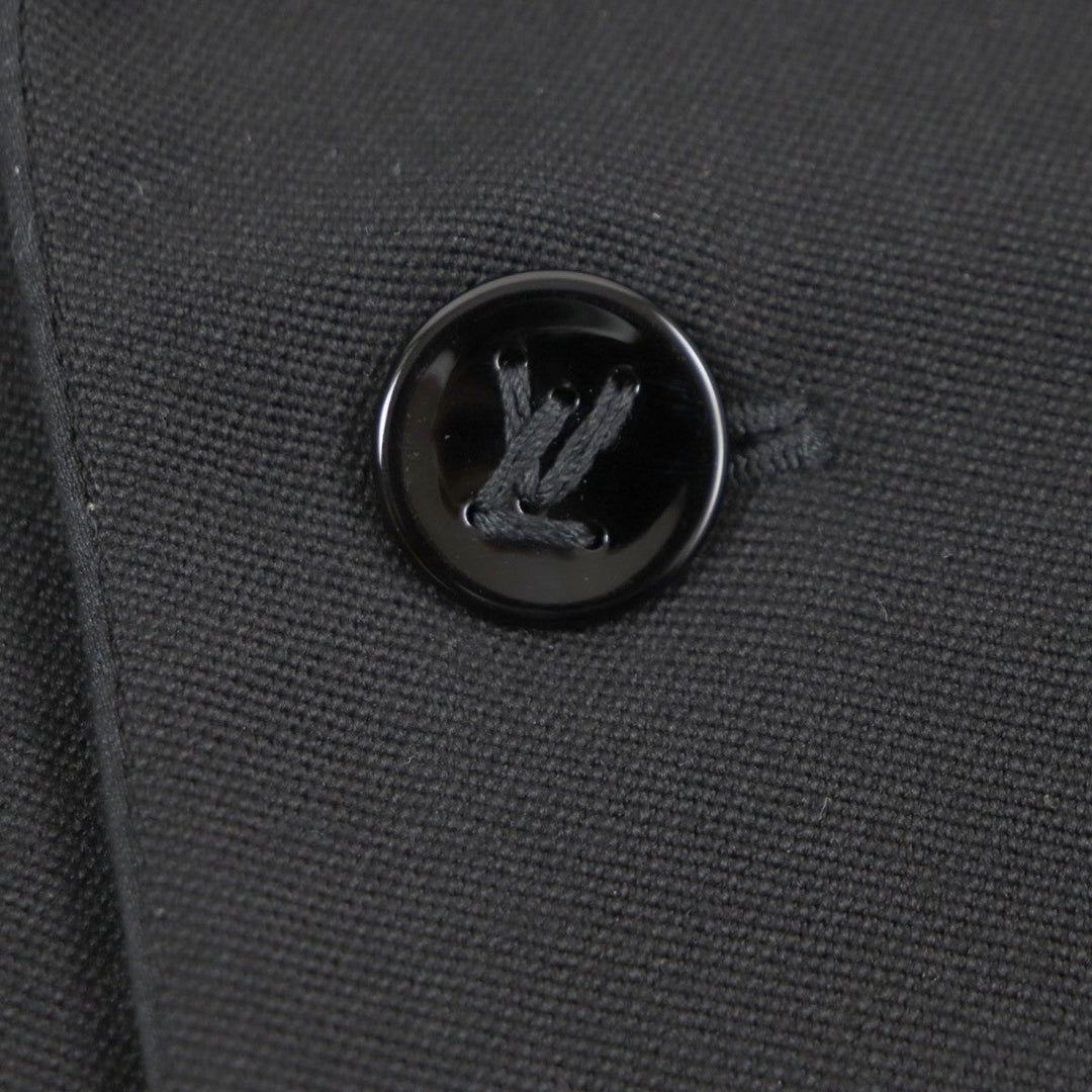 LOUIS VUITTON coat HQFC1E Outer: 100% wool, Lining: 38% acetate, Lining: 35% rayon, Lining: 18% cupra, Lining: 9% cotton black mens 50 Used Authentic