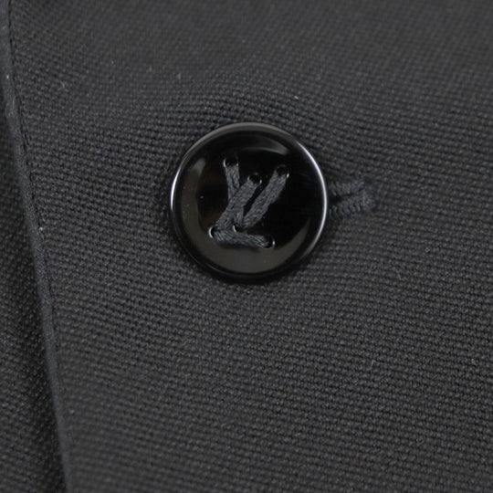 LOUIS VUITTON coat HQFC1E Outer: 100% wool, Lining: 38% acetate, Lining: 35% rayon, Lining: 18% cupra, Lining: 9% cotton black mens 50 Used Authentic