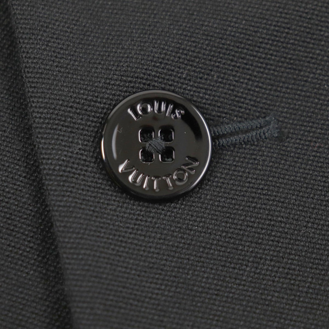 LOUIS VUITTON coat HQFC1E Outer: 100% wool, Lining: 38% acetate, Lining: 35% rayon, Lining: 18% cupra, Lining: 9% cotton black mens 50 Used Authentic