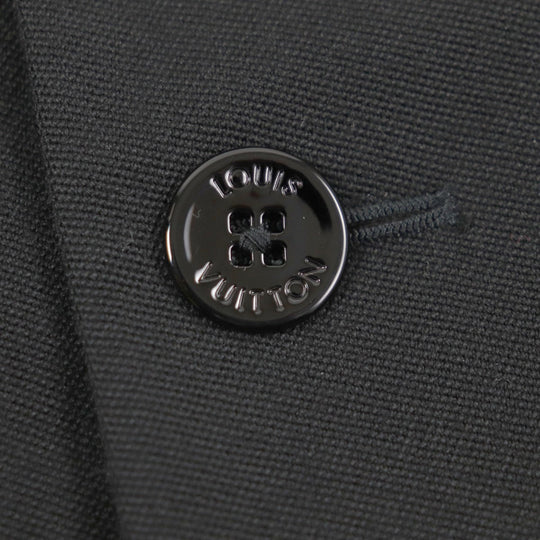 LOUIS VUITTON coat HQFC1E Outer: 100% wool, Lining: 38% acetate, Lining: 35% rayon, Lining: 18% cupra, Lining: 9% cotton black mens 50 Used Authentic
