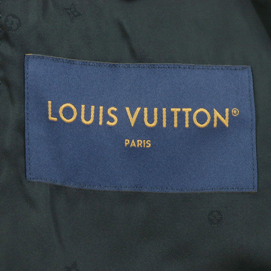 LOUIS VUITTON coat HQFC1E Outer: 100% wool, Lining: 38% acetate, Lining: 35% rayon, Lining: 18% cupra, Lining: 9% cotton black mens 50 Used Authentic