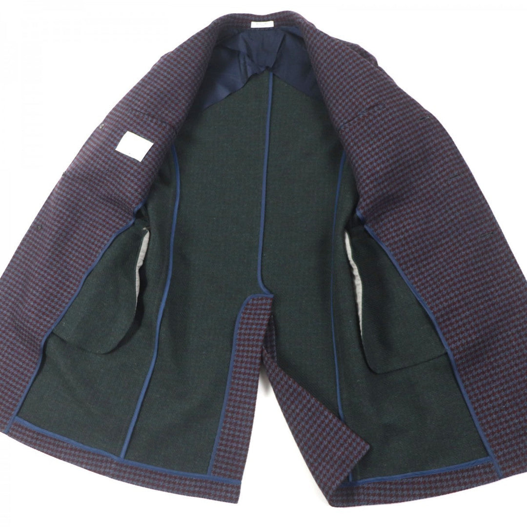 BOGLIOLI Chester coat C3401P Outer: 100% wool, Lining: 100% cupra Bordeaux Navy mens 48 Used Authentic