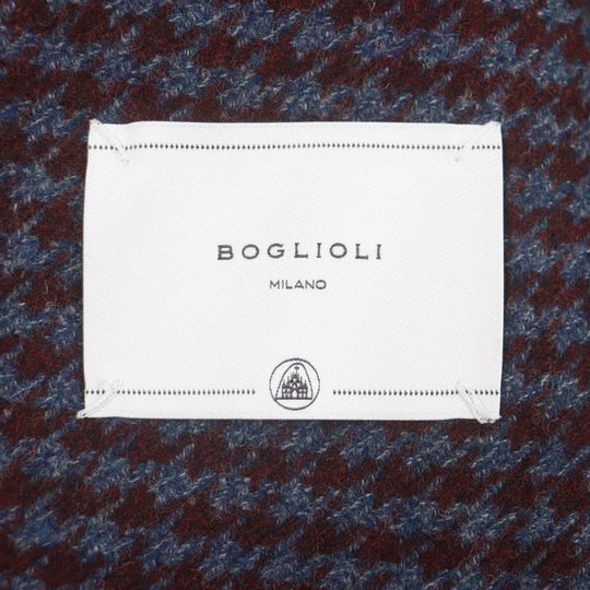 BOGLIOLI Chester coat C3401P Outer: 100% wool, Lining: 100% cupra Bordeaux Navy mens 48 Used Authentic