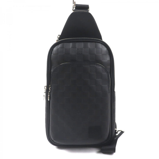 LOUIS VUITTON Sling bag N45303 Main: Damier Infinie Onyx black Damier Anfini Avenue Sling Bag mens Used Authentic