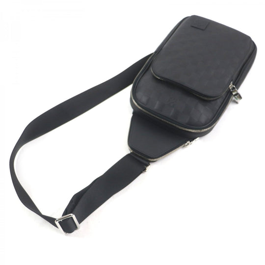 LOUIS VUITTON Sling bag N45303 Main: Damier Infinie Onyx black Damier Anfini Avenue Sling Bag mens Used Authentic