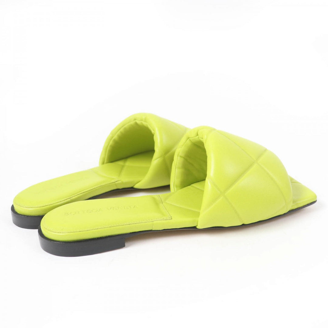 BOTTEGAVENETA Mule 608853 Main: Leather Light green lido Women 35 Used Authentic