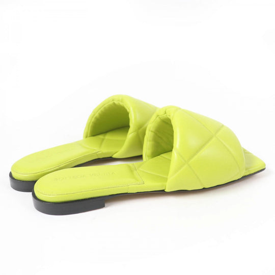 BOTTEGAVENETA Mule 608853 Main: Leather Light green lido Women 35 Used Authentic