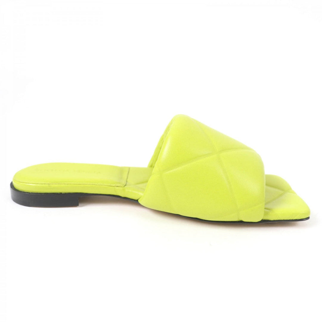 BOTTEGAVENETA Mule 608853 Main: Leather Light green lido Women 35 Used Authentic