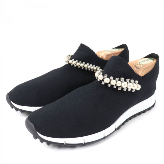 JIMMY CHOO Slip-on cotton black Verona 38
