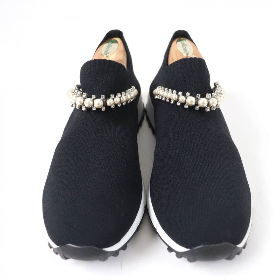 JIMMY CHOO Slip-on cotton black Verona 38