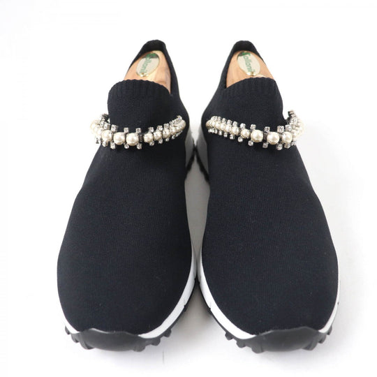 JIMMY CHOO Slip-on cotton black Verona 38