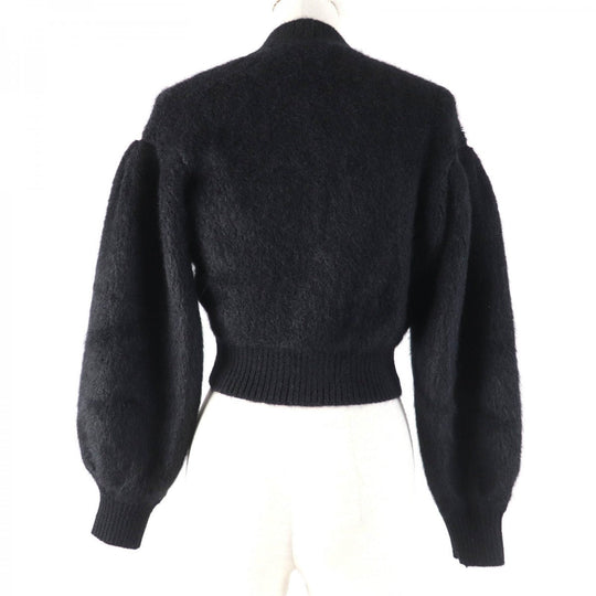 FENDI cardigan FZC839 Main: 46% mohair, 32% nylon, 20% rayon, 2% wool black Women 38 Used Authentic