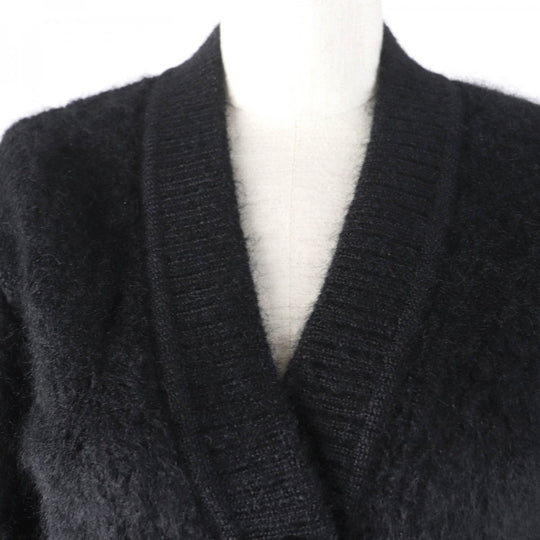 FENDI cardigan FZC839 Main: 46% mohair, 32% nylon, 20% rayon, 2% wool black Women 38 Used Authentic