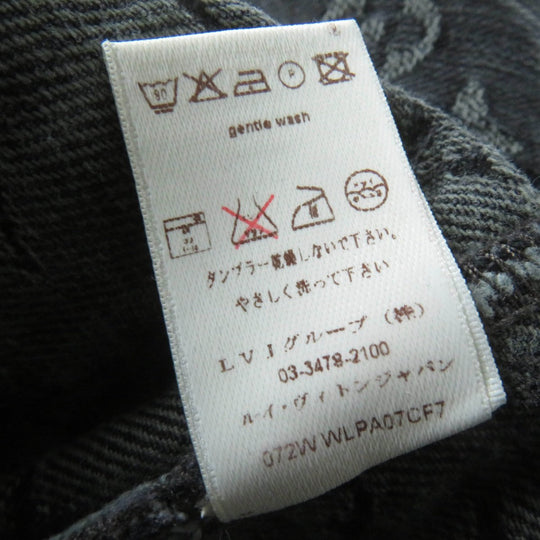 LOUIS VUITTON Denim pants Main: 100% cotton indigo black Women 38 Used Authentic