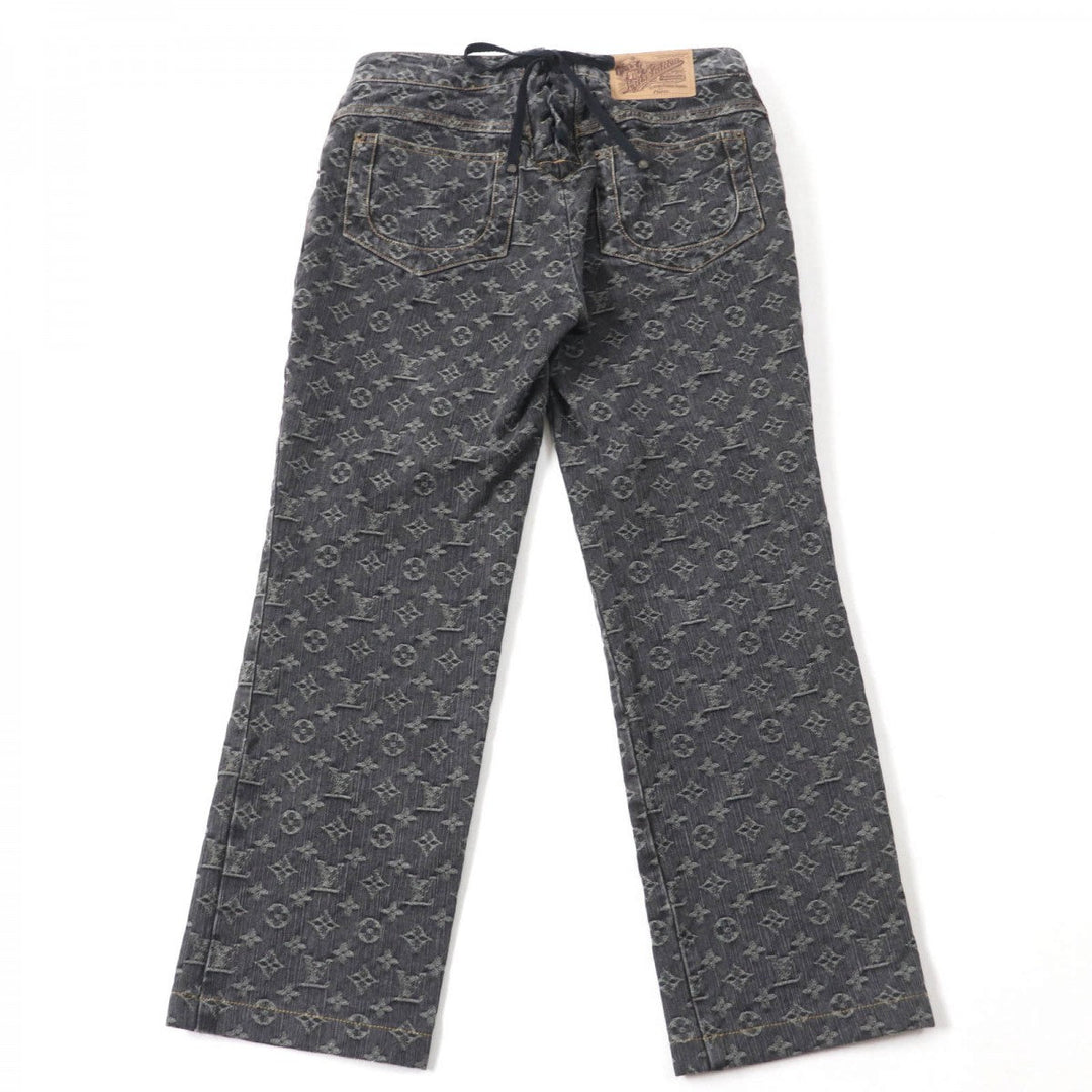 LOUIS VUITTON Denim pants Main: 100% cotton indigo black Women 38 Used Authentic