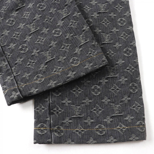 LOUIS VUITTON Denim pants Main: 100% cotton indigo black Women 38 Used Authentic