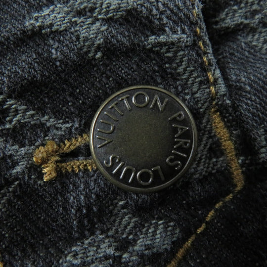 LOUIS VUITTON Denim pants Main: 100% cotton indigo black Women 38 Used Authentic