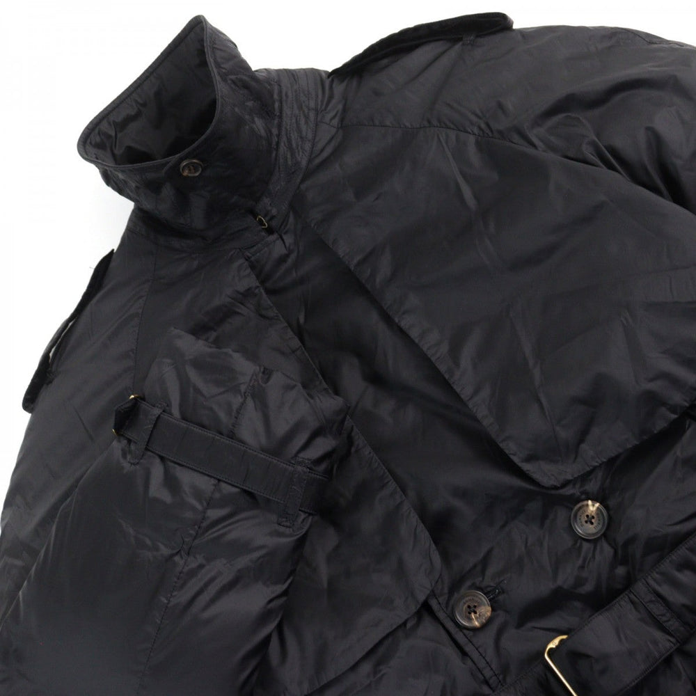 Dunhill trench coat Main: 100% nylon, Lining: 100% nylon, Filling: 80% down, Filling: 20% feather black mens S Used Authentic