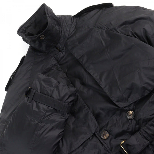 Dunhill trench coat Main: 100% nylon, Lining: 100% nylon, Filling: 80% down, Filling: 20% feather black mens S Used Authentic
