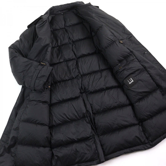 Dunhill trench coat Main: 100% nylon, Lining: 100% nylon, Filling: 80% down, Filling: 20% feather black mens S Used Authentic