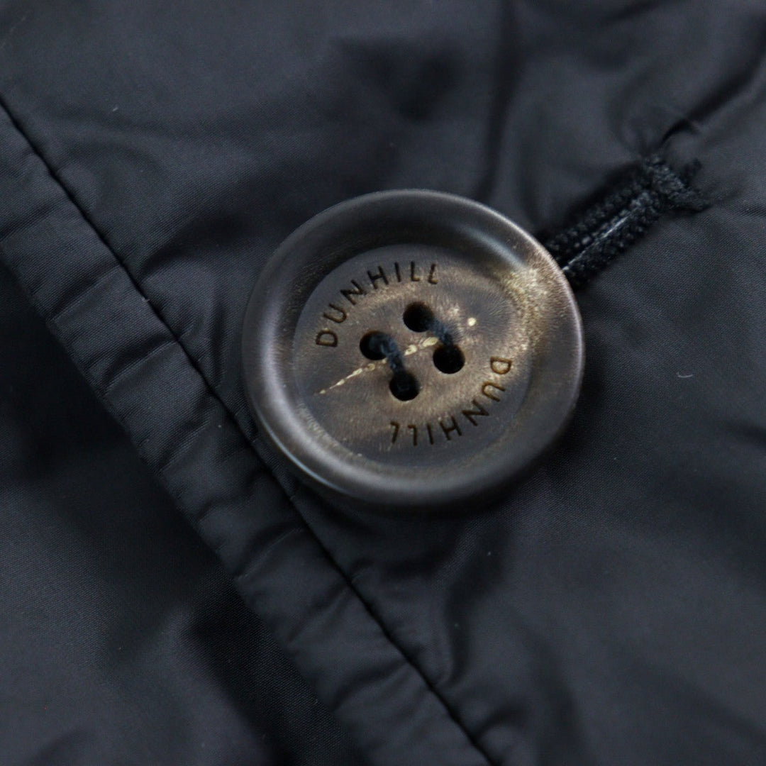 Dunhill trench coat Main: 100% nylon, Lining: 100% nylon, Filling: 80% down, Filling: 20% feather black mens S Used Authentic