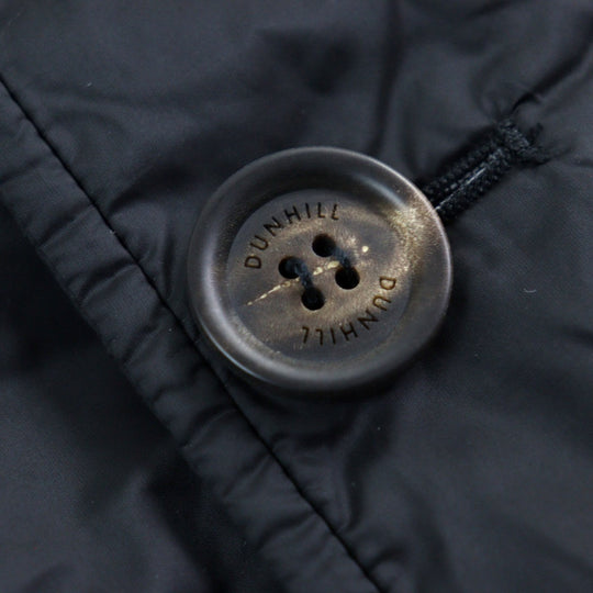 Dunhill trench coat Main: 100% nylon, Lining: 100% nylon, Filling: 80% down, Filling: 20% feather black mens S Used Authentic