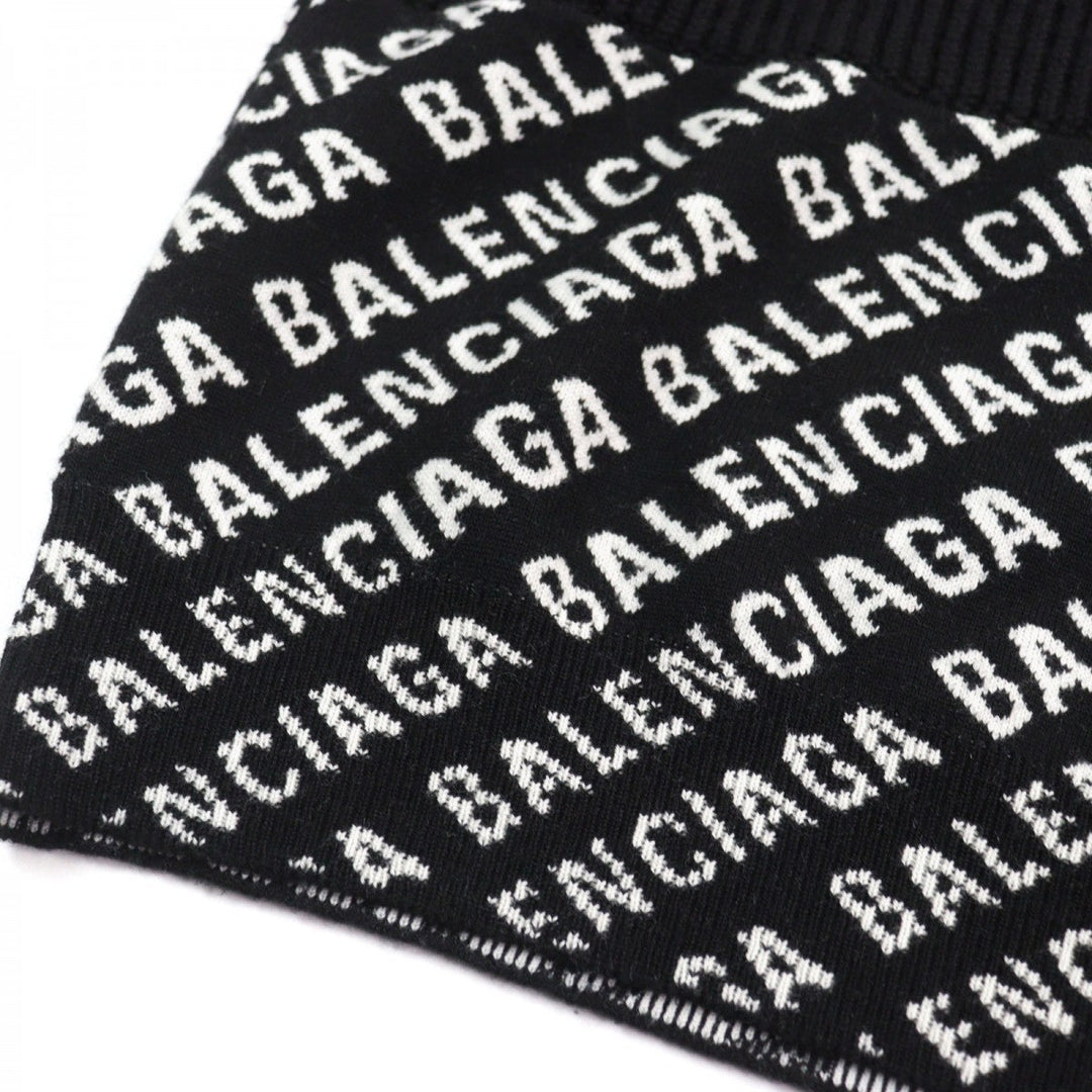 BALENCIAGA knit 641734 Outer material: 97% wool, Outer material: 2% nylon, Outer material: 1% polyurethane, Outer material: 100% polyester, Part: 100% polyester Black White mens XS Used Authentic