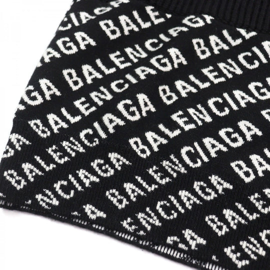 BALENCIAGA knit 641734 Outer material: 97% wool, Outer material: 2% nylon, Outer material: 1% polyurethane, Outer material: 100% polyester, Part: 100% polyester Black White mens XS Used Authentic